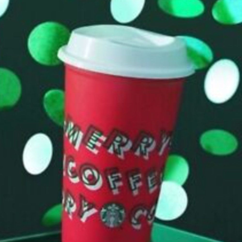 Starbucks Limited Edition Vintage Plastic Coffee Cup